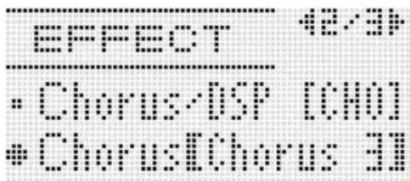 EFFECT • Chorus: 100% • Chorus: 100%