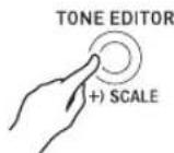 CASIO WK-7600 - Press the C-8 (TONE EDITOR) button. - 1