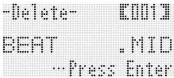 -Delete: ....[0013] BEAT ....MID Press Enter