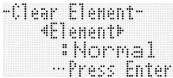 -Clear Element- #Element# :Normal -Press Enter