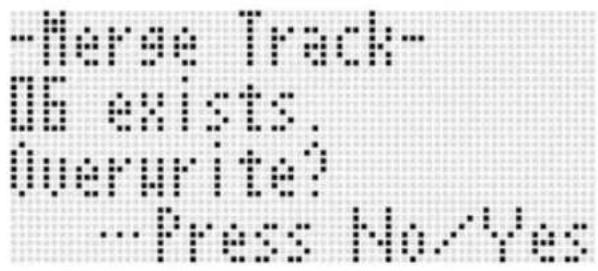 -Horse Track- exists #overwrite) -Press No/Yes