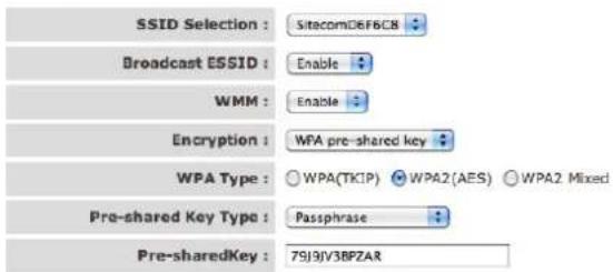 SITECOM WLR-6100 - WPA Pre-shared Key - 2