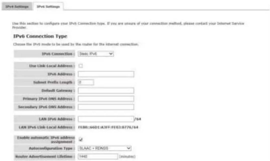 SITECOM WLR-7100 - Static IPv6 Mode - 1