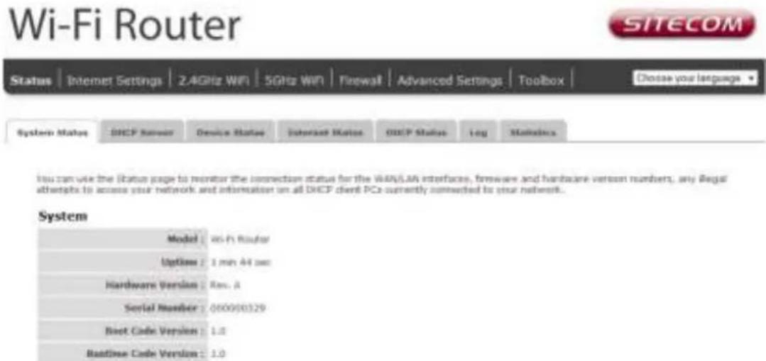SITECOM WLR-7100 - Status - 1