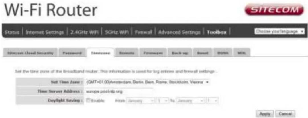 SITECOM WLR-7100 - Time Zone - 1