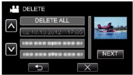 JVC Everio GZ-EX310 - Deleting Playlists - 6