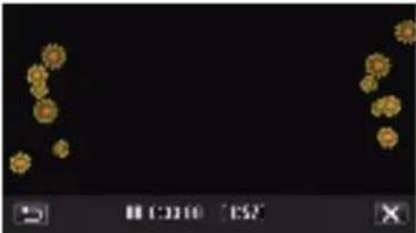 JVC Everio GZ-EX310 - Select a desired effect and tap "SET". - 4