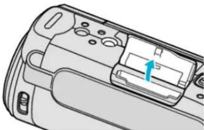 JVC Everio GZ-EX310 - Inserting an SD Card - 2