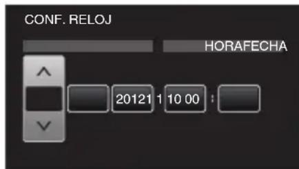 CONF. RELOJ HORAFECHA 20121 1 10 00 :