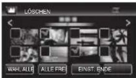 LÖSCHEN WAL. ALLBE ALLE FREI EINST. ENDE