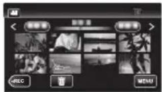 JVC Everio GZ-EX215SE - Riproduzione/eliminazione di file sulla presente unità - 1