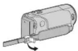 JVC Everio GZ-EX215WE - Regolazione dell'impugnatura - 1