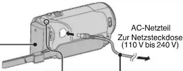 JVC Everio GZ-EX215WE - Laden des Akkus - 3