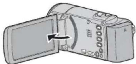 JVC Everio GZ-EX315SE - Aprire il monitor LCD. - 1