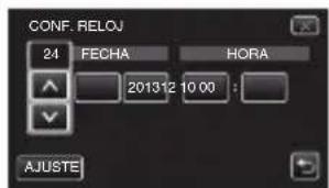 JVC Everio GZ-EX510BE - Ajuste la fecha y la hora. - 1