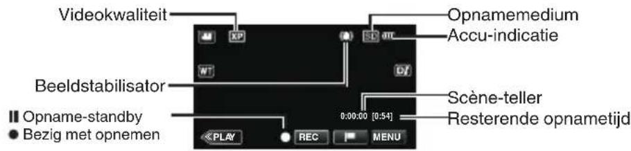 JVC Everio GZ-EX510BE - ■ Aanwijzingen tijdens video-opname - 1