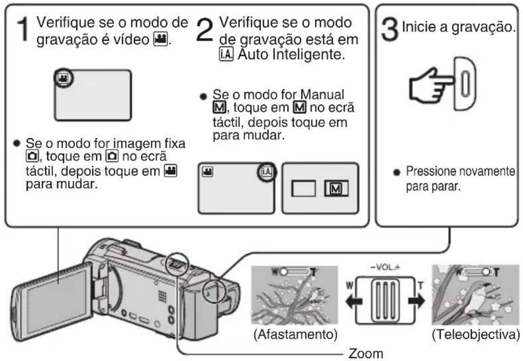 JVC Everio GZ-EX510BE - Para alterar a definição - 1