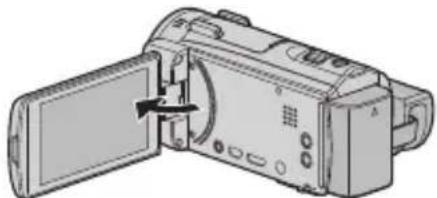 JVC Everio GZ-EX510BE - Aprire il monitor LCD. - 1