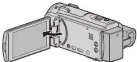 JVC Everio GZ-EX510BE - Abra el monitor LCD. - 1
