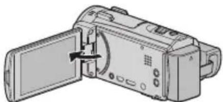 JVC Everio GZ-EX515BE - Open de LCD-monitor. - 1