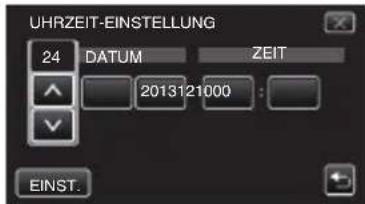 JVC Everio GZ-EX515BE - Stellen Sie Datum und Zeit ein. - 1