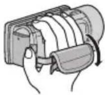 JVC Everio GZ-GX1BE - Налаштування довжини ручного ремінця - 3