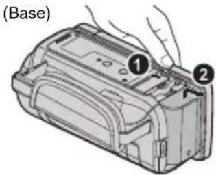 JVC Everio GZ-GX1BE - Remover a bateria - 1
