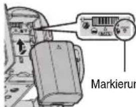 JVC Everio GZ-GX1BE - Laden des Akkus - 1