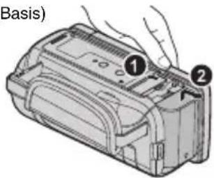 JVC Everio GZ-GX1BE - Het accupack opladen - 2