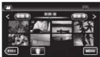 JVC Everio GZ-GX1BE - Lecture/suppression de fichiers sur cet appareil - 3