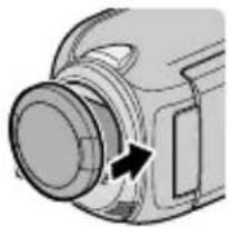 JVC Everio GZ-HD500 - Attaching the Lens Cap (GZ-HD500) - 1