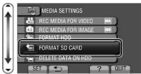 JVC Everio GZ-HD620 - ■ To use microSD cards that have been used on other devices - 1