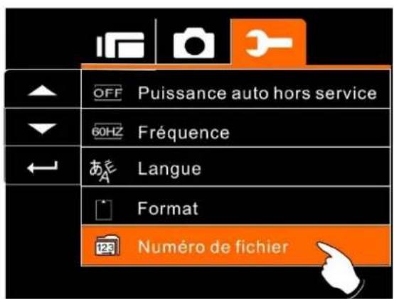 AIPTEK AHD H500 - Numéro de fichier (Par défaut: Séries) - 1