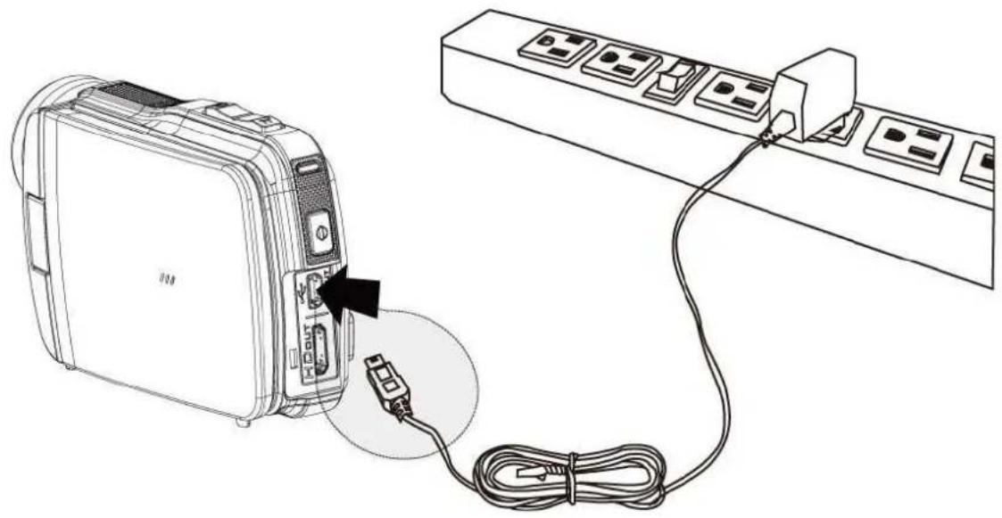 AIPTEK AHD H500 - Come caricare la batteria - 1