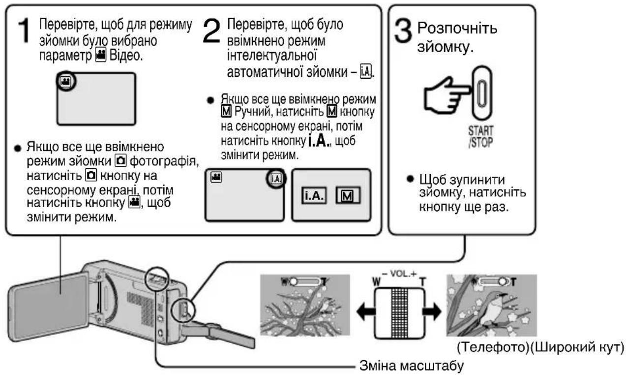 JVC Everio GZ-V500BE - ■ Щоб змінити налаштування - 1