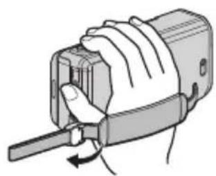 JVC Everio GZ-VX810 - Ajustement de la dragonne - 3