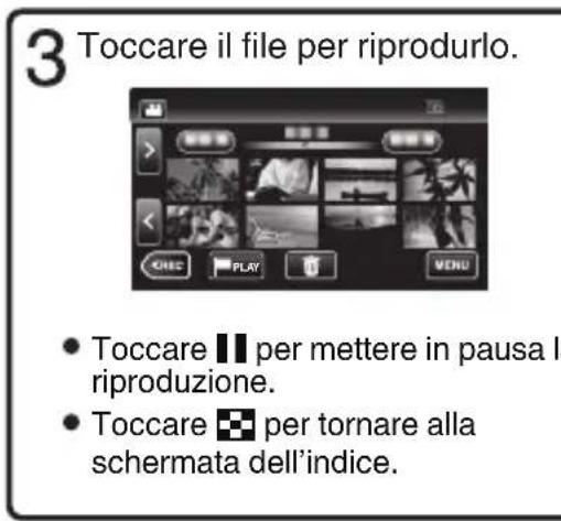 JVC Everio GZ-VX810 - Riproduzione/eliminazione di file sulla presente unità - 2