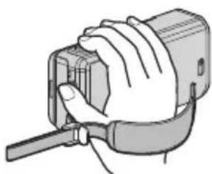 JVC Everio GZ-VX810 - Regolazione della cinghia dell'impugnatura - 2
