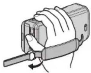 JVC Everio GZ-VX810 - Afstelling van de handgreep - 2