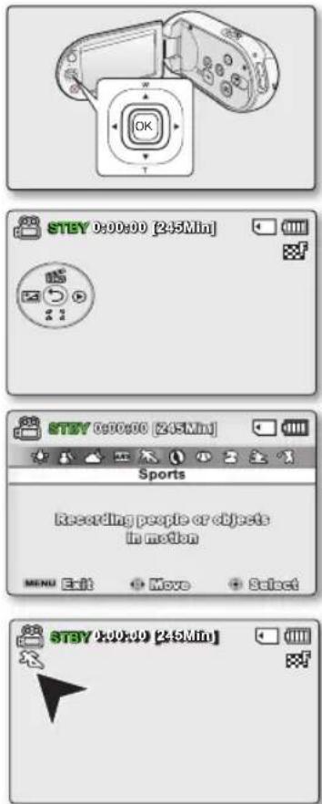 SAMSUNG SMX-C10RP - MENU DE RACCOURCIS (GUIDE OK) - 2