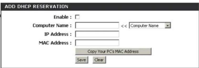 D-LINK DIR-657 - Réservation DHCP - 1