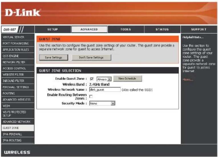 D-LINK DIR-657 - Paramètres réseau avancés - 2