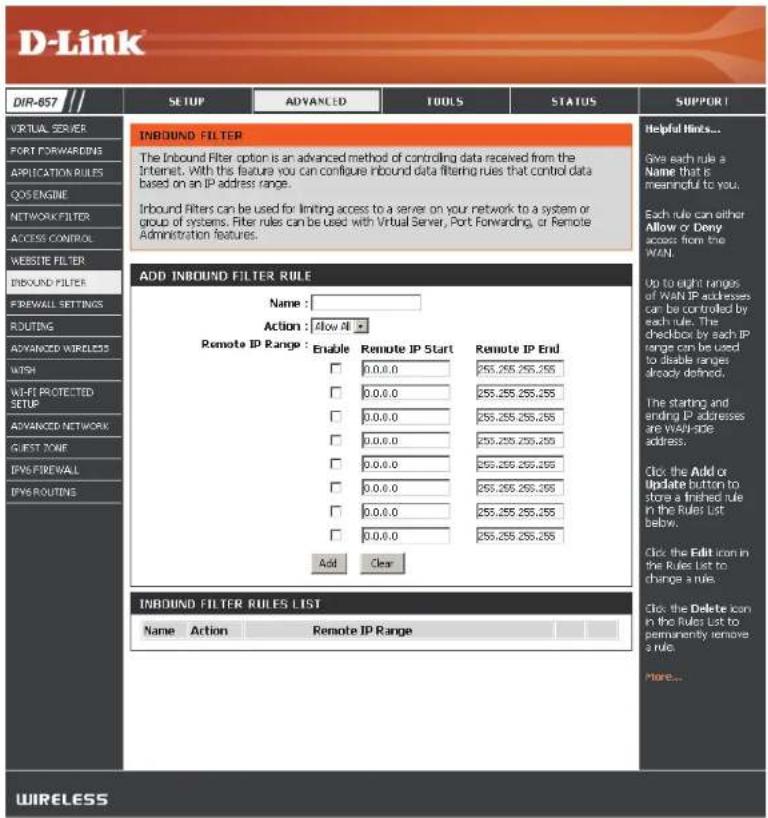 D-LINK DIR-657 - Assistant de contrôle d'accès - 9