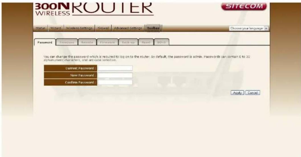SITECOM WL-306 - Password change options - 1