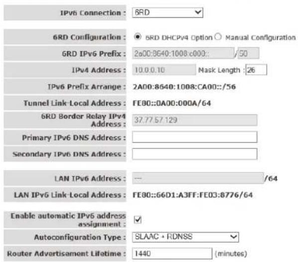 SITECOM WLM-2600 - IPv6 Connection Type - 1