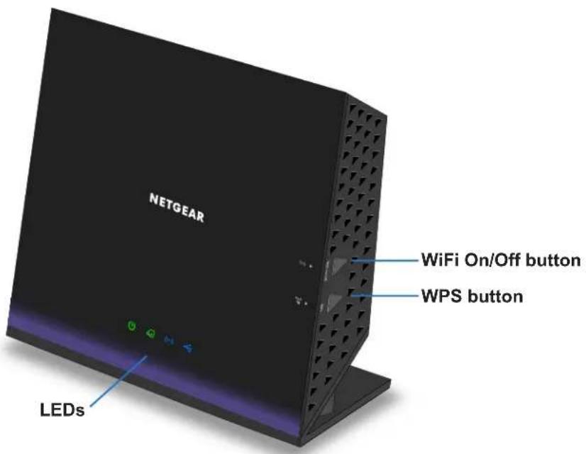 NETGEAR R6250 - Front and Side Panel - 1