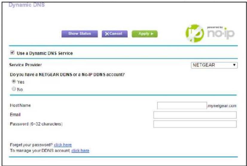 NETGEAR R6250 - Specify a DNS Account That You Already Have - 2