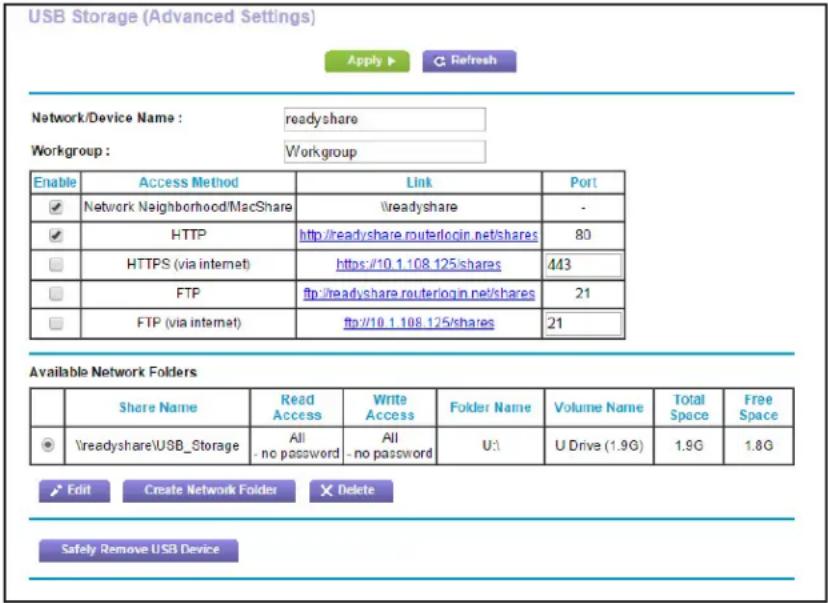 NETGEAR R6250 - To view network folders: - 1