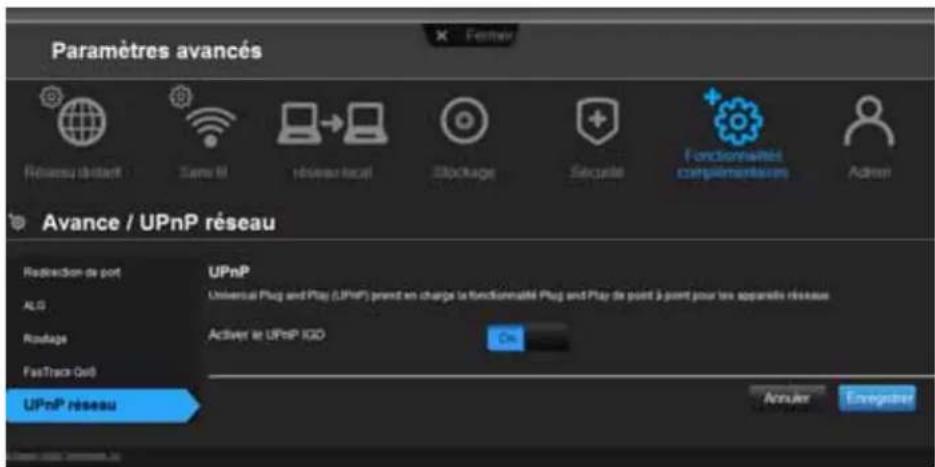 WESTERN DIGITAL My Net N750 - Pour activer l'UPnP : - 1
