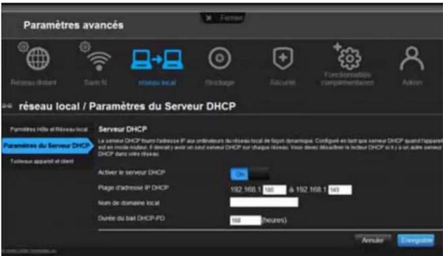 WESTERN DIGITAL My Net N750 - Pour configurer un serveur DHCP sur le routeur My Net : - 1